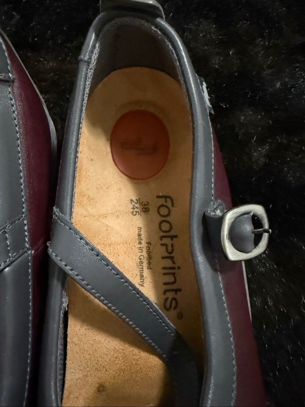 Footprints By Birkenstock red  Brown Classic Leather Mary Jane Shoes 38 7.5 - Picture 2 of 5